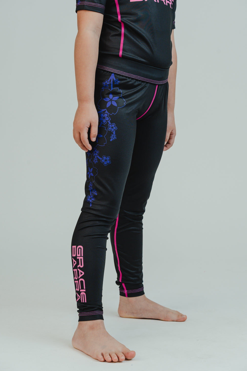 Sakura Youth Compression Pants - Black