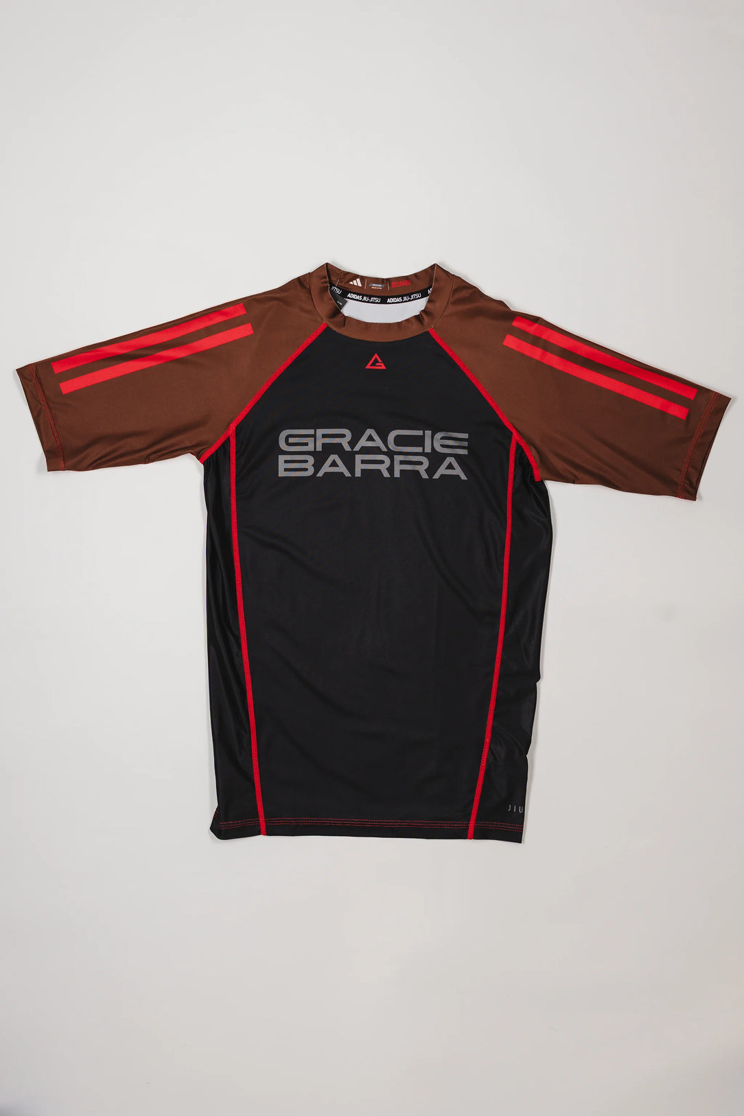 III Stripes Ranked Rashguard by adidas - Brown