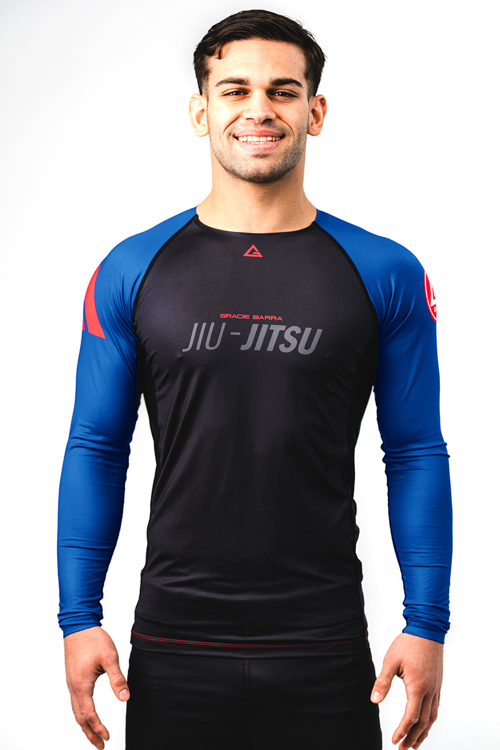 GB Performance L/S Ranked Rashguard by Adidas Blue