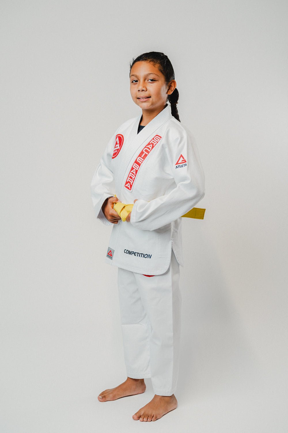 AtletaGB V4 Youth Kimono - White