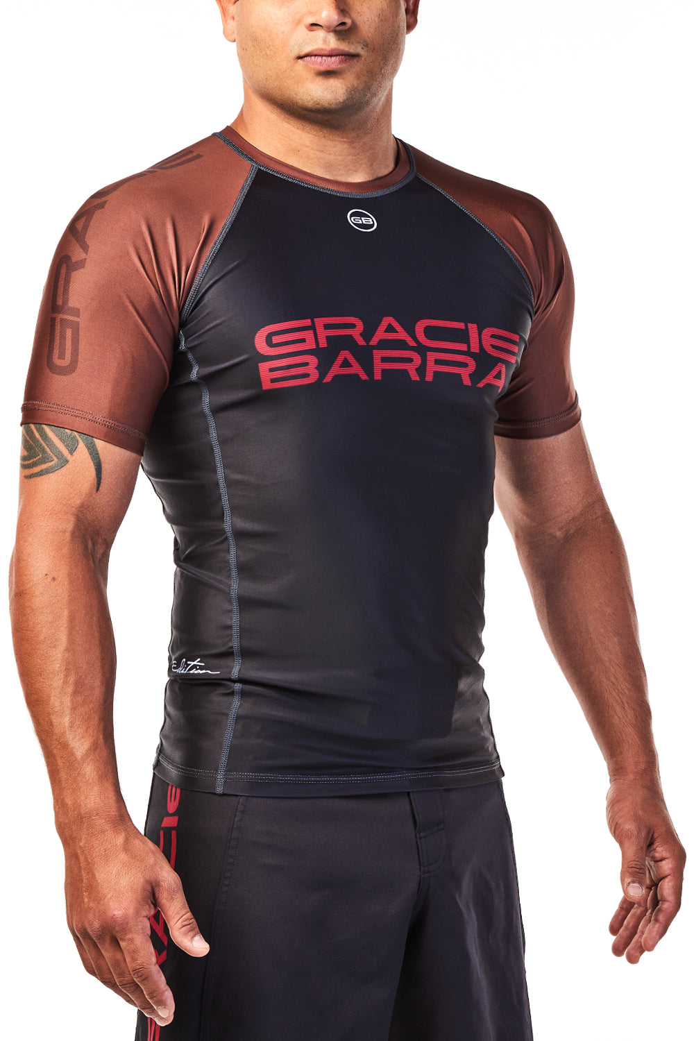 Mens Ranked Rashguard V2 - Brown