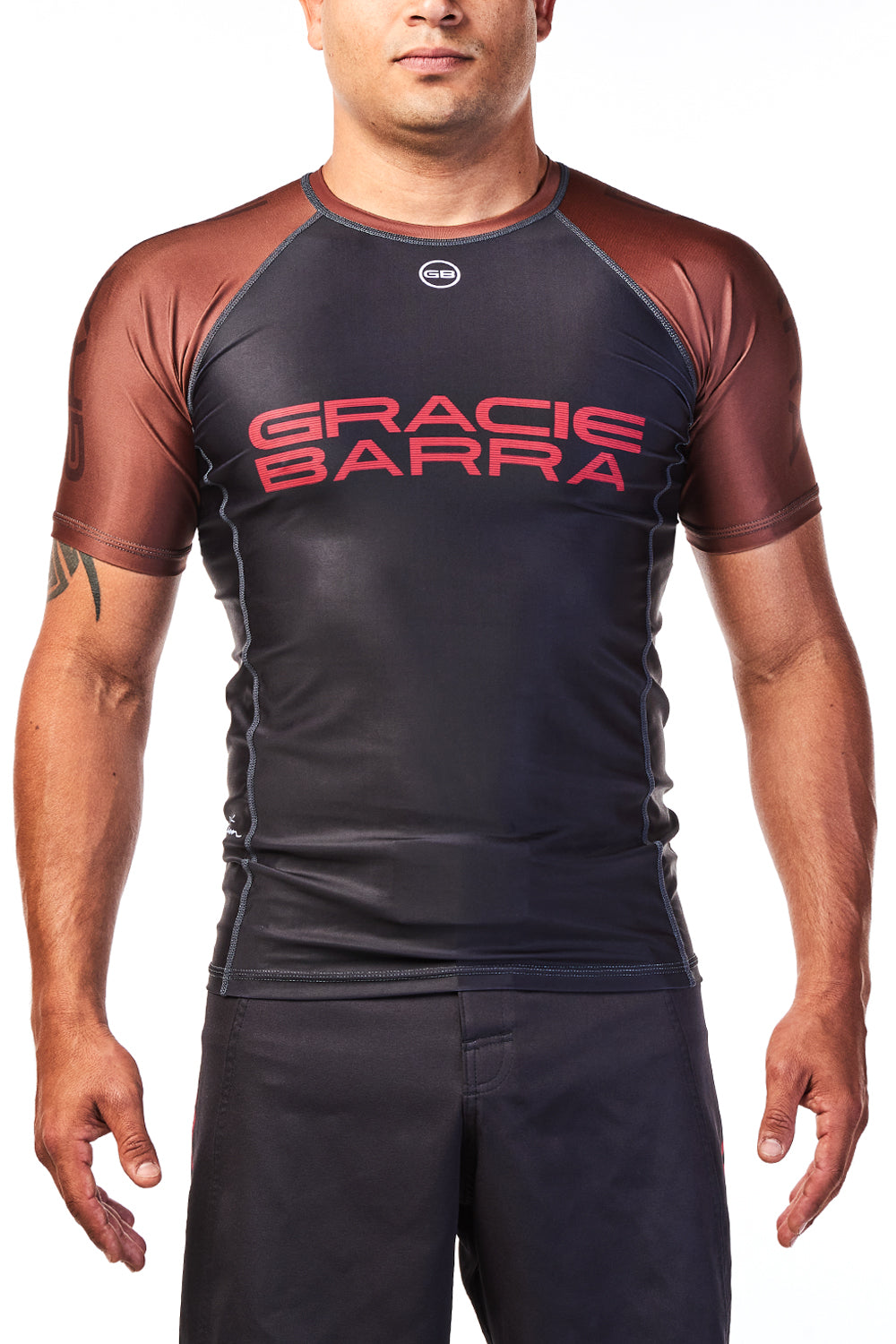 Mens Ranked Rashguard V2 - Brown