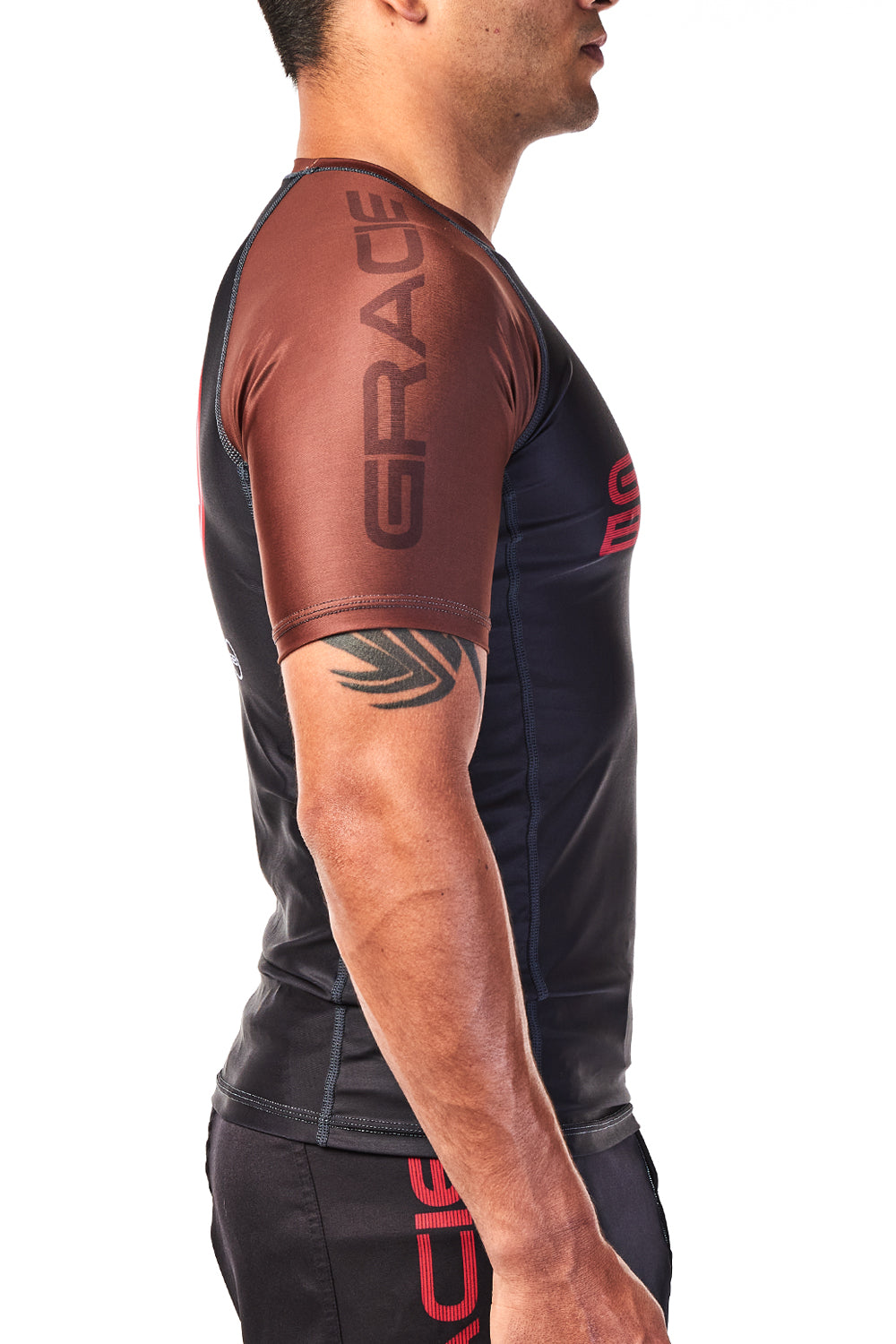 Mens Ranked Rashguard V2 - Brown