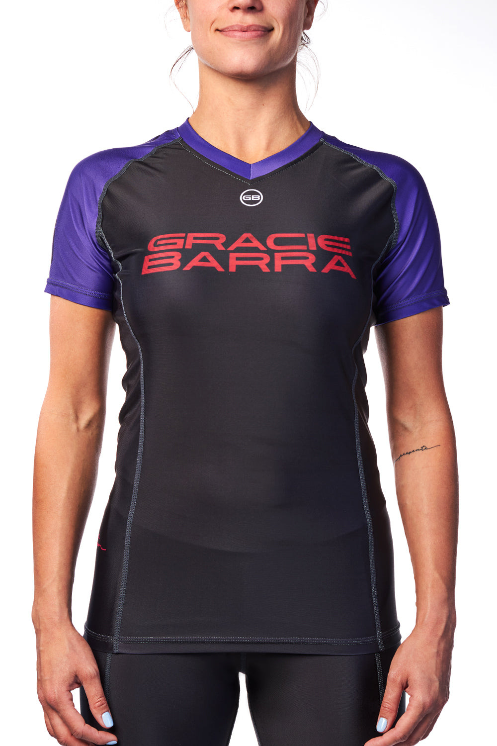 Womens Ranked Rashguard V2 - Purple