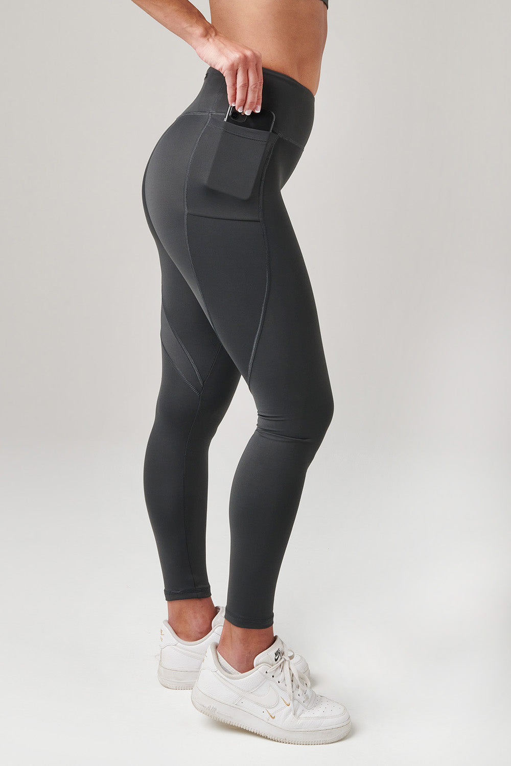 GB Elevate High Waist Leggings - Grey – GB Wear Canada