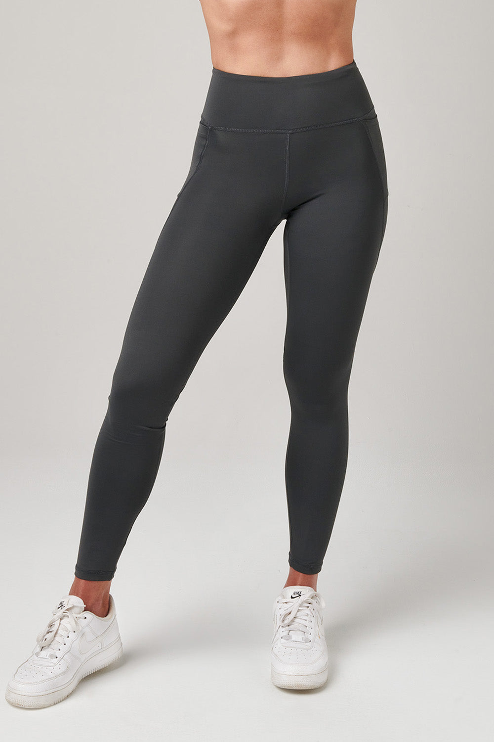 GB Elevate High Waist Leggings - Grey – GB Wear Canada