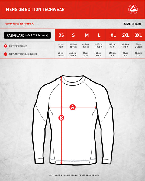 GB Edition L/S Ranked Rashguard - White – GB Wear Canada