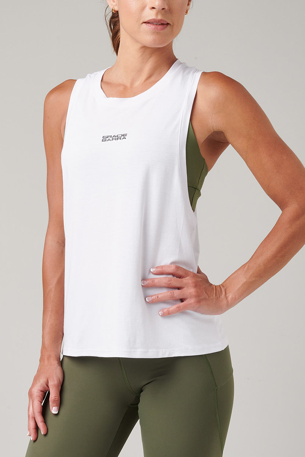 GB Elevate Longline Tank - White