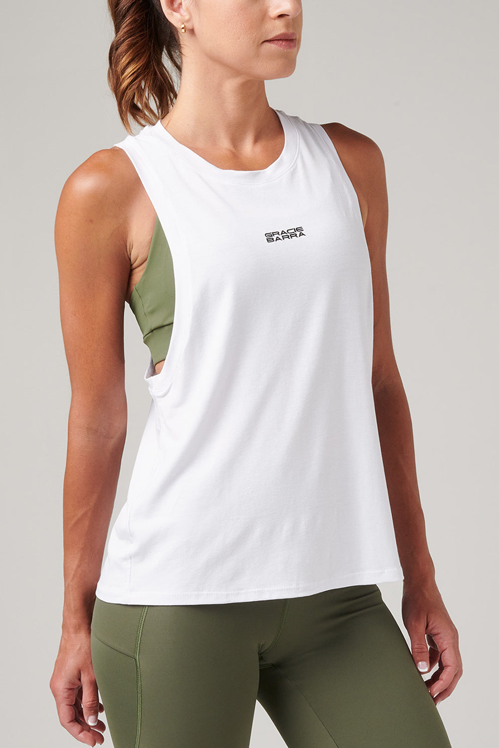GB Elevate Longline Tank - White